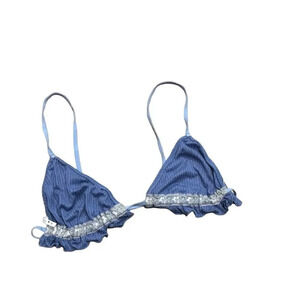 We are HAH itty bitty bralette size XS with lettuce edges NWT MSRP $98